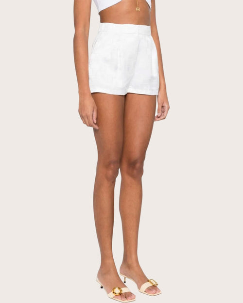 Elisabetta Franchi Short con logo in raso