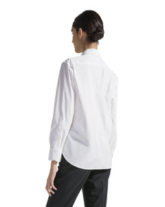Seventy Camicia in cotone con spilla gioiello