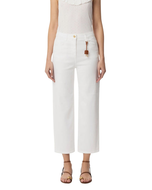 Elisabetta Franchi Pantalone 5 tasche in cotone