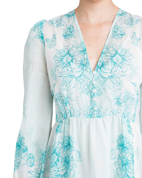 Twinset Abito lungo in fantasia floreale