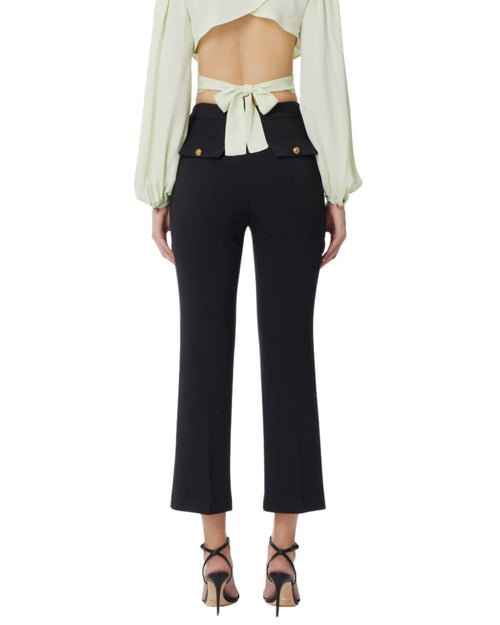 Elisabetta Franchi Pantalone cropped svasato