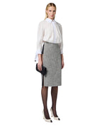 Elisabetta Franchi Camicia cropped con strass