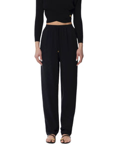 Elisabetta Franchi pantalone satin con logo