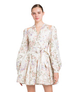 Twinset Abito corto floreale in cotone