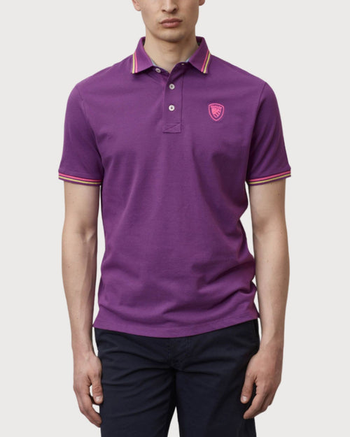 Blauer Polo con Righe