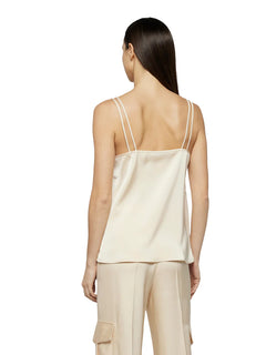 Simona Corsellini Top in raso sotto giacca