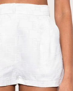Elisabetta Franchi Short con logo in raso