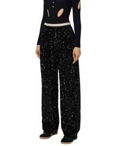 Elisabetta Franchi Pantalone con paillettes