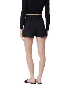 Elisabetta Franchi Short in crêpe con pinces
