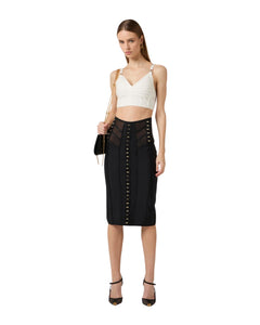 Elisabetta Franchi Top in maglia 3D