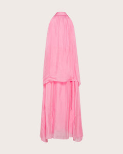 Seventy abito elegante in misto seta con balze