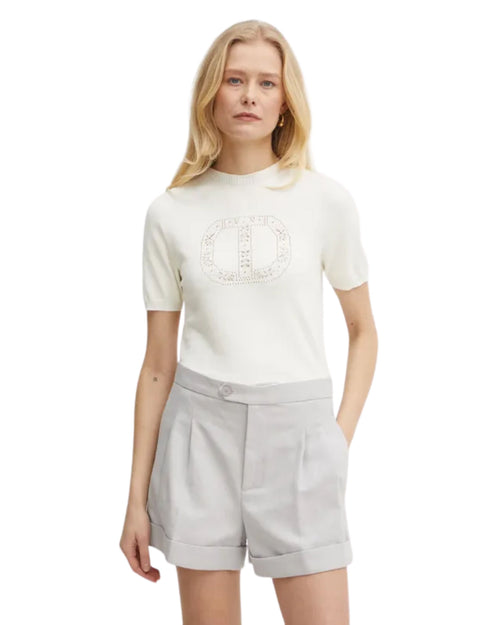 Twinset maglia traforata mezza manica