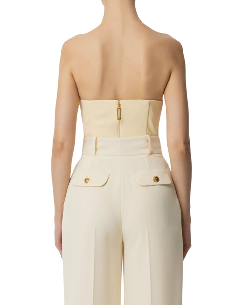 Elisabetta Franchi top con applicazione gioiello