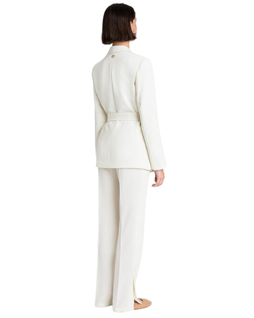 Twinset Pantalone in crêpe con ricamo