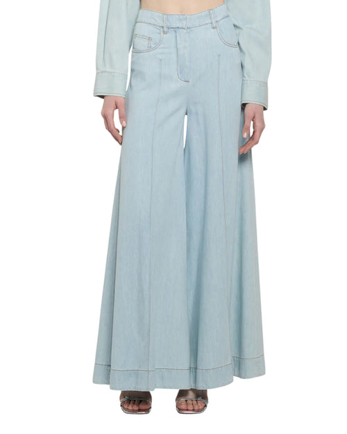Simona Corsellini Jeans largo a palazzo