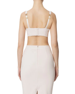 Elisabetta Franchi Top Con coppe in crêpe stretch