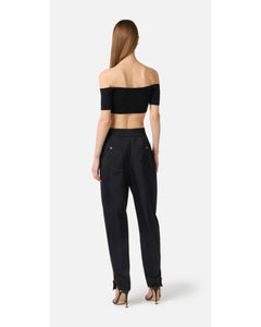 Elisabetta Franchi Top crop in maglia