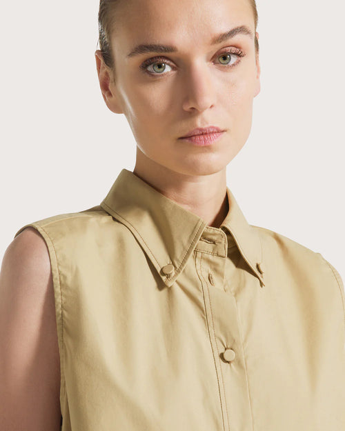 Seventy Camicia smanicata in cotone stretch