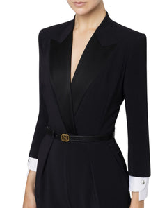 Elisabetta Franchi Tuta blazer in raso