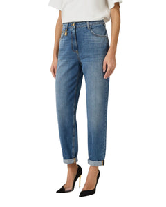 Elisabetta Franchi Jeans ovetto con lucchetto logo