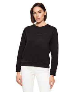 Elisabetta Franchi felpa con logo in rilievo