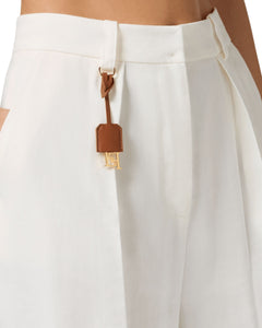 Elisabetta Franchi Pantalone in misto lino