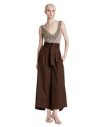 Simona Corsellini Body in lurex con frange