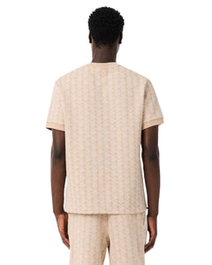 Lacoste t-shirt stampa logo monogram