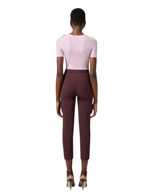 Elisabetta Franchi Maglia con fiore ricamato