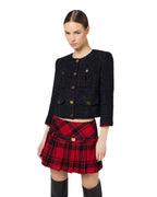 Elisabetta Franchi Giacca crop in tweed