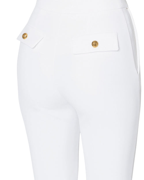 Elisabetta Franchi Pantalone cropped svasato