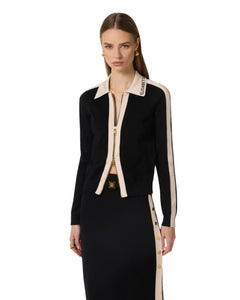 Elisabetta Franchi giacca in maglia con zip