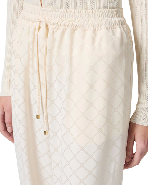 Elisabetta Franchi pantalone satin con logo