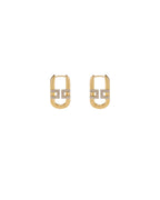 Elisabetta Franchi Orecchini logo strass