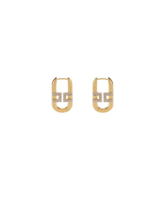 Elisabetta Franchi Orecchini logo strass