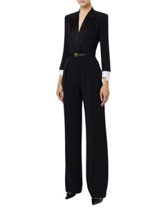 Elisabetta Franchi Tuta blazer in raso