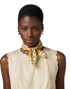 Elisabetta Franchi Foulard logo in seta