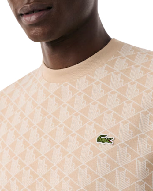 Lacoste t-shirt stampa logo monogram