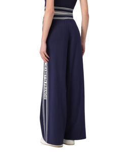 Elisabetta Franchi Pantalone palazzo bande logo