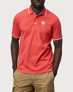 Blauer Polo Scudo Logo