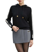 Elisabetta Franchi Felpa in maglia con logo