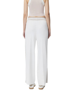 Elisabetta Franchi Pantalone palazzo bande logo