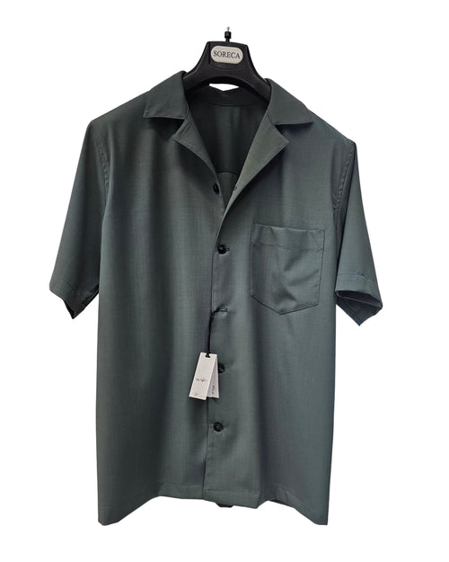 Archivio Milano Camicia mezza manica Over con taschino