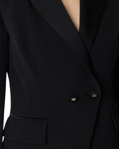 Elisabetta Franchi Giacca con inserti in raso