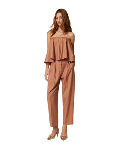 Twinset Pantalone morbido in fresco lana