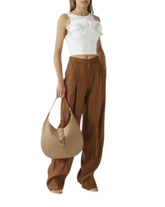 Elisabetta Franchi Pantalone in misto lino