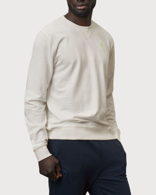 Blauer Felpa Pique Mini Patch Logo