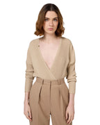 Elisabetta Franchi Maglia body scollo incrociato