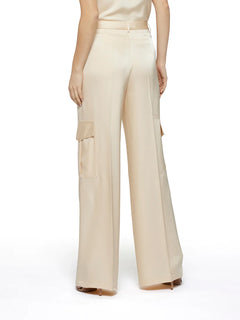 Simona Corsellini Pantalone Cargo in raso