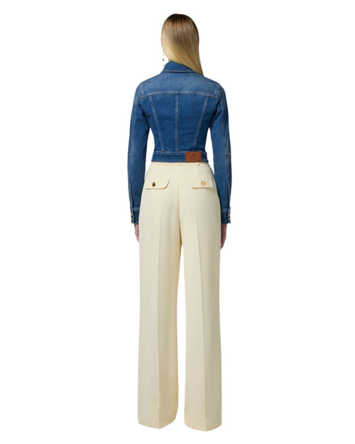 Elisabetta Franchi Giubbino Jeans cropped